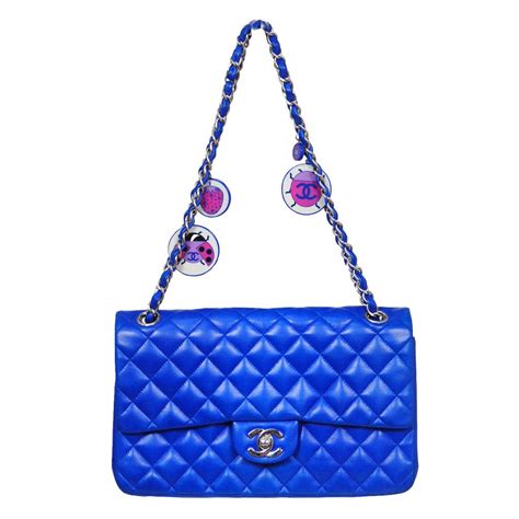 cobalt blue chanel bag|chanel bag color chart.